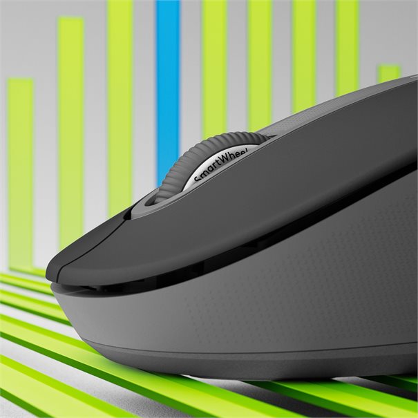 Logitech Mouse M650 SIGNATURE Large WL (LEFT) BOLT graphite BT for große Hände (> 19,0 cm), Linkshänder